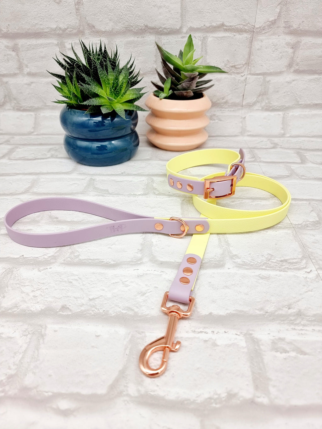 Lemon & Lilac - Waterproof BioThane© Dog Lead