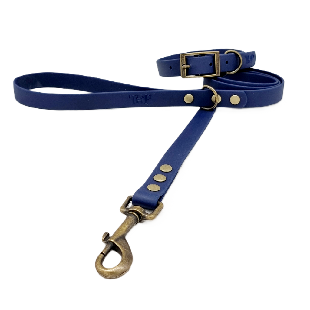 Navy - Waterproof BioThane© Dog Lead