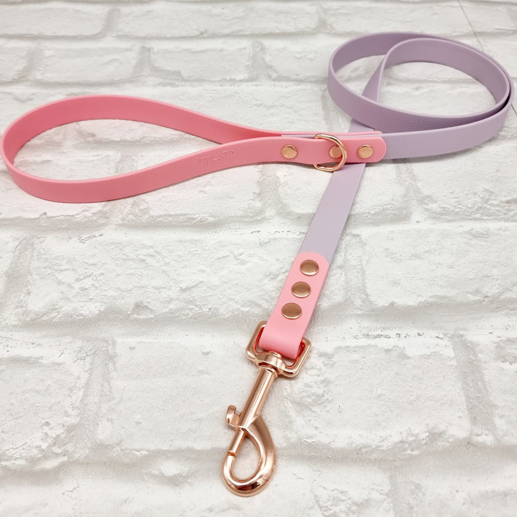 Lilac & Baby Pink - Waterproof BioThane© Dog Lead