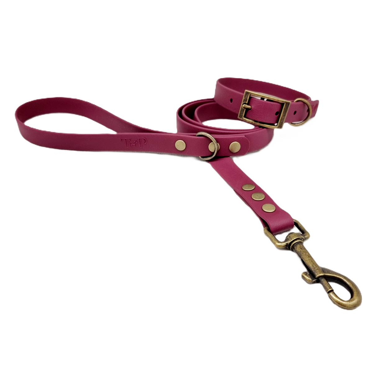 Burgundy - Waterproof BioThane© Dog Collar