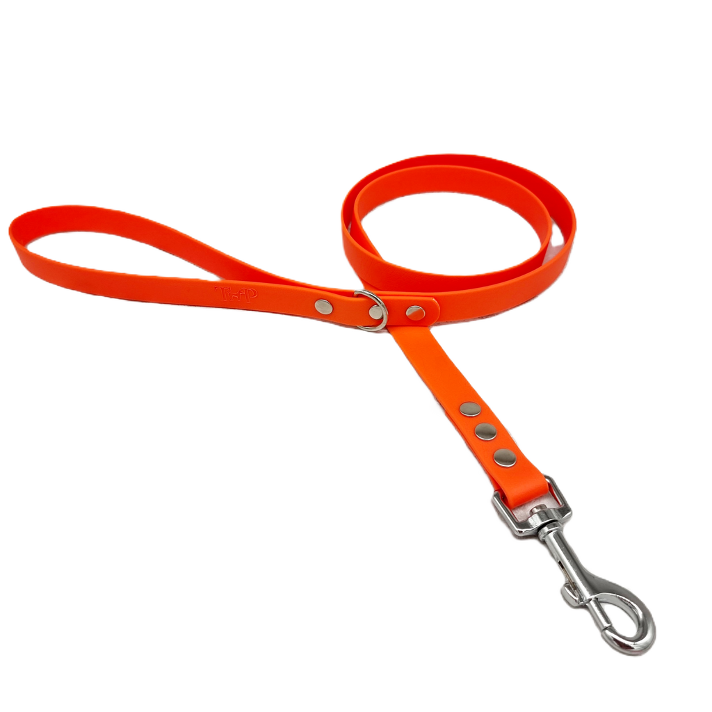 Neon Orange - Waterproof BioThane© Dog Lead