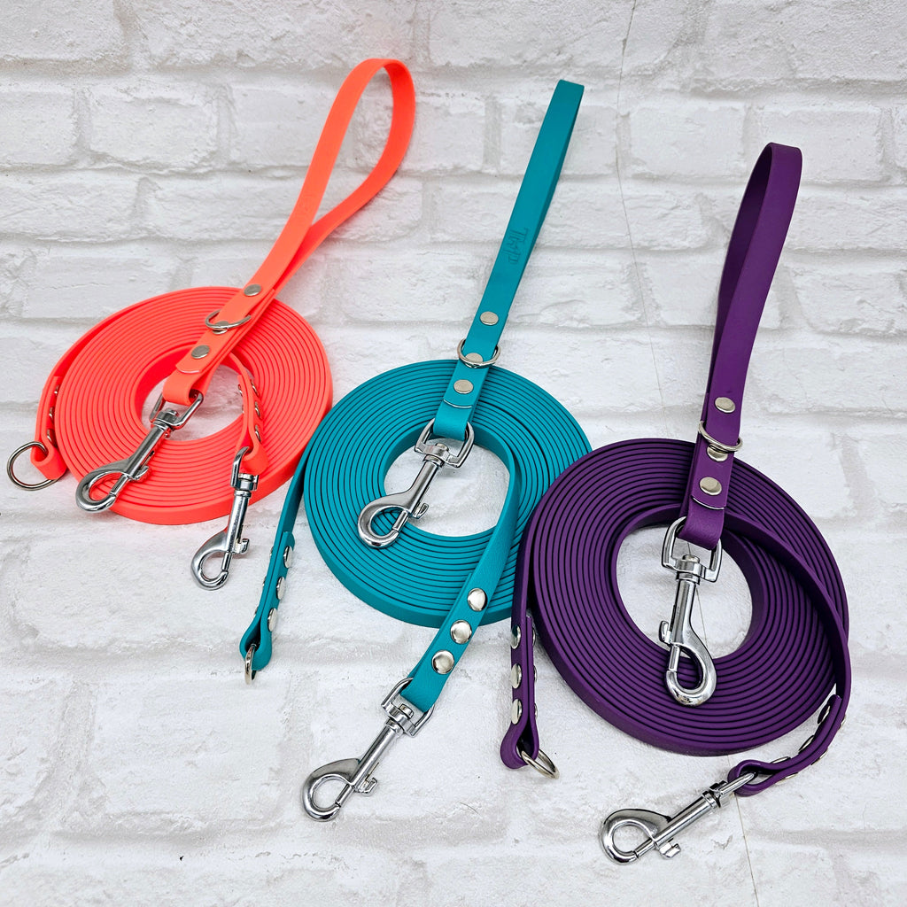 Olive - Classic Waterproof Webbing Short Dog Control Lead / Dog Traffic Handle