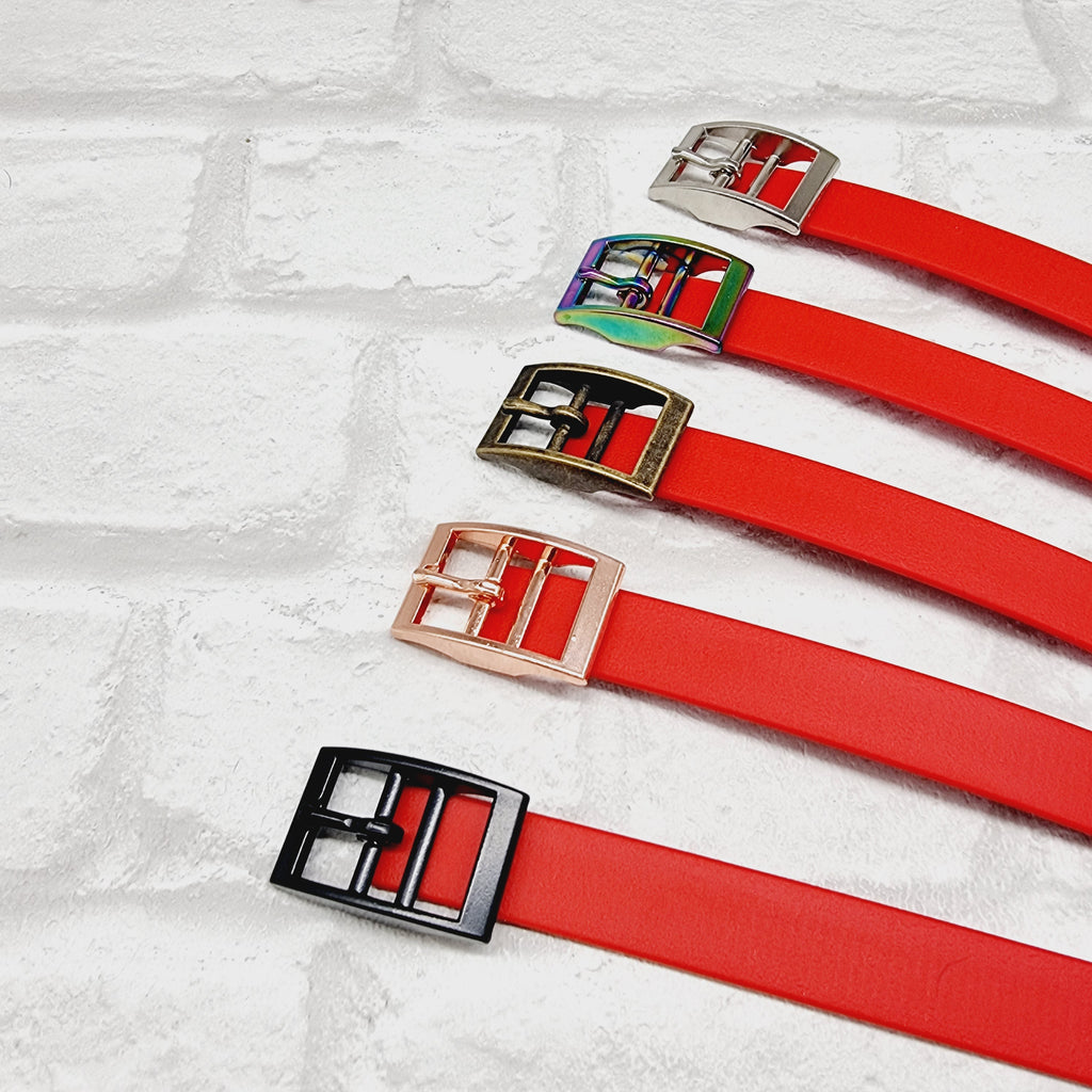 Red - Waterproof BioThane© Dog Collar
