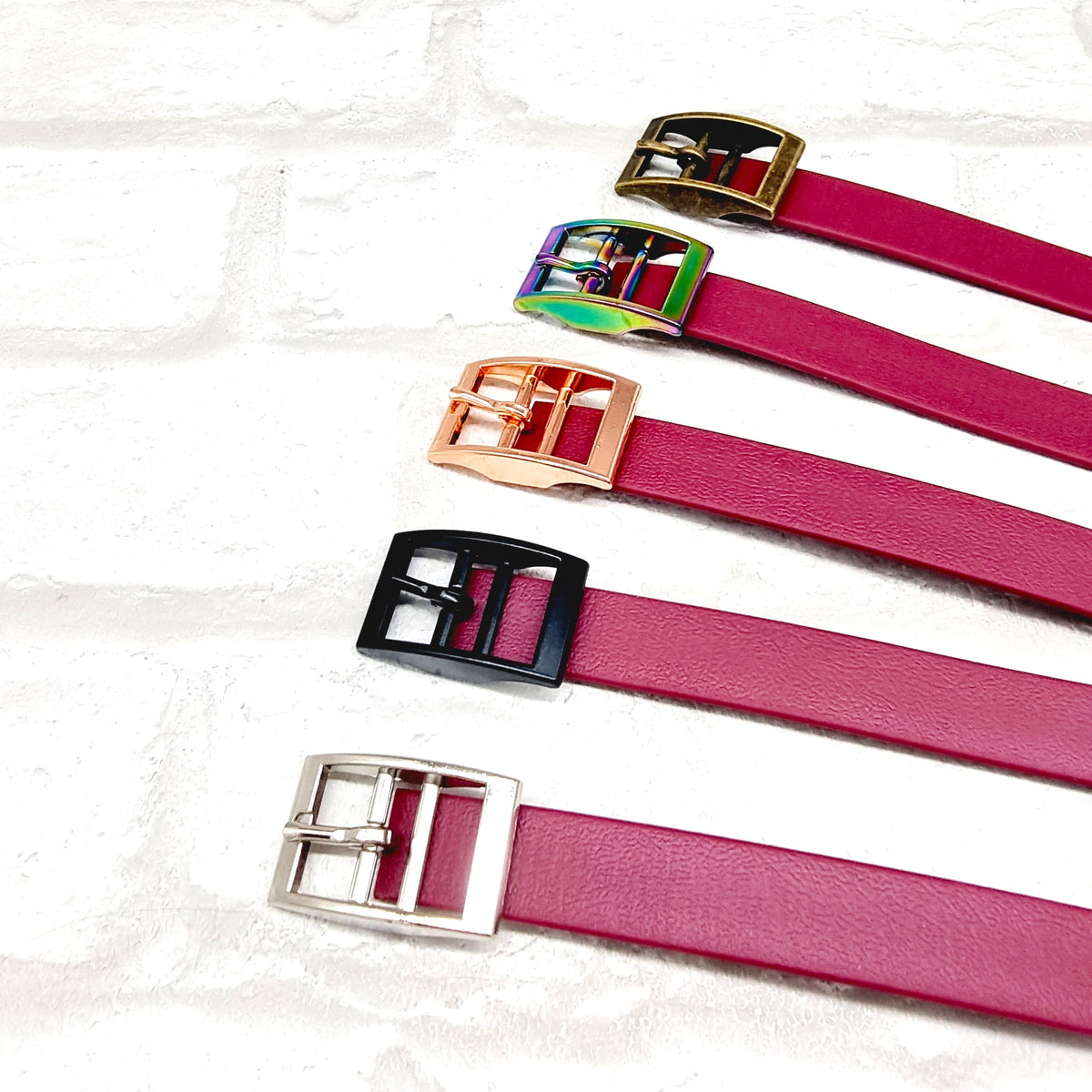 Burgundy - Waterproof BioThane© Dog Collar
