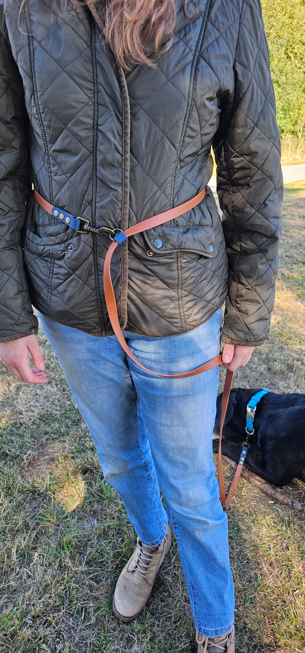 Lilac & Baby Pink - Waterproof BioThane© handsfree Dog Training Lead