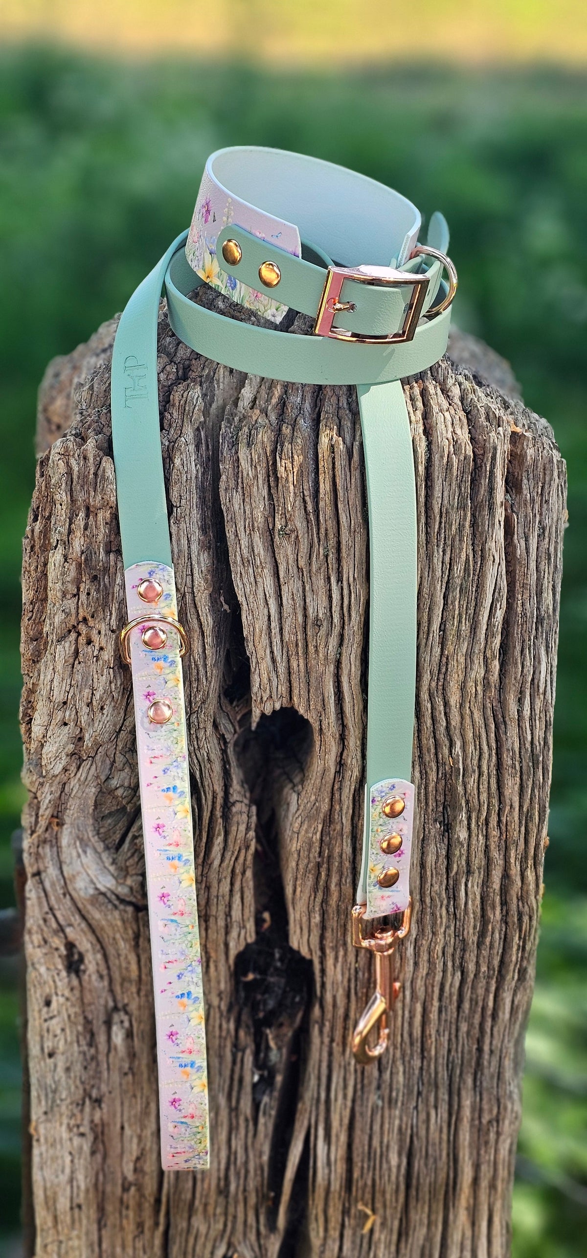 Wildflower Meadow - Printed Waterproof BioThane© Dog Lead