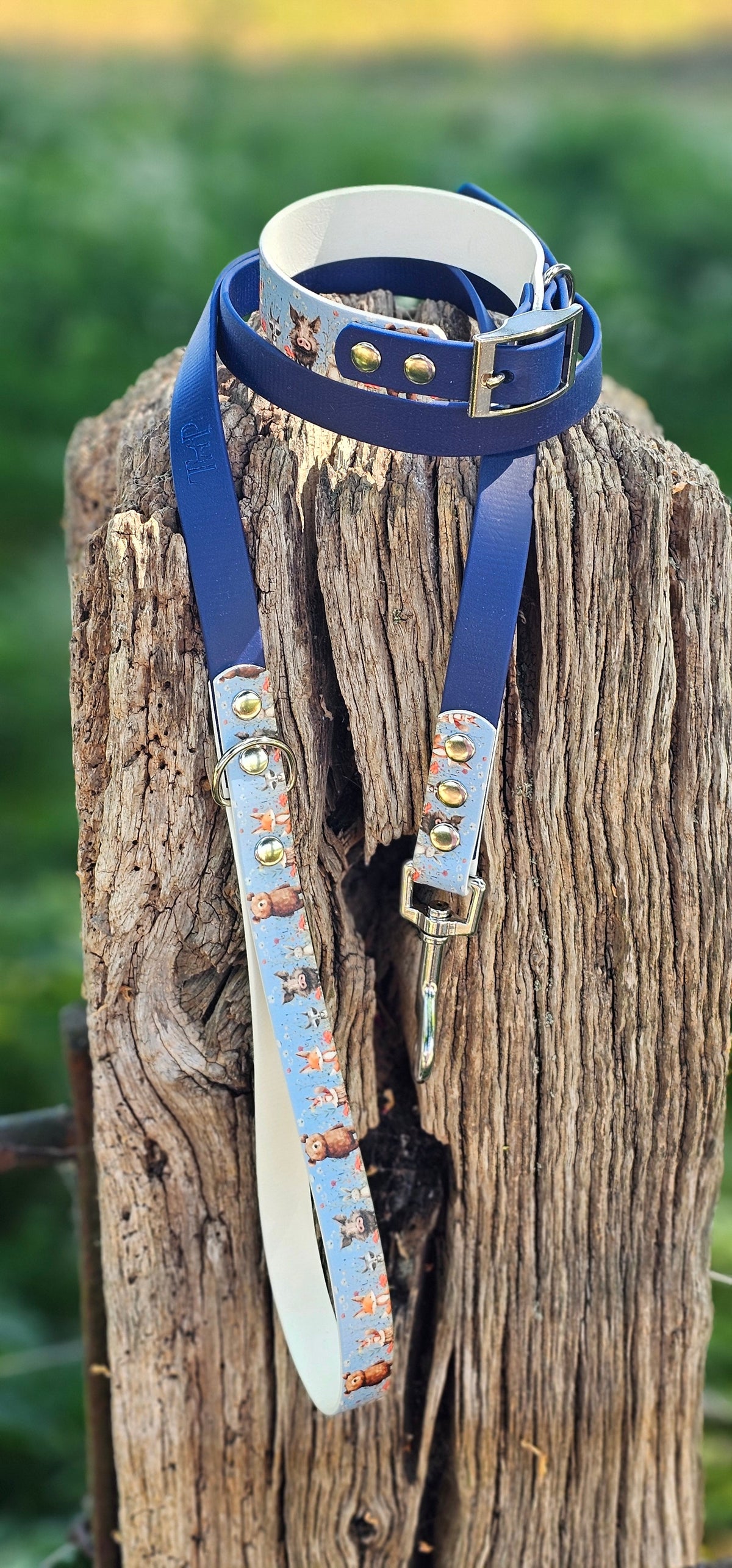 Forest Friends - Printed Waterproof BioThane© Dog Collar