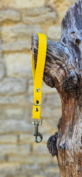 Yellow - Waterproof BioThane® Short Dog Control Lead / Dog Traffic Handle