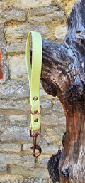 Lemon - Waterproof BioThane® Short Dog Control Lead / Dog Traffic Handle
