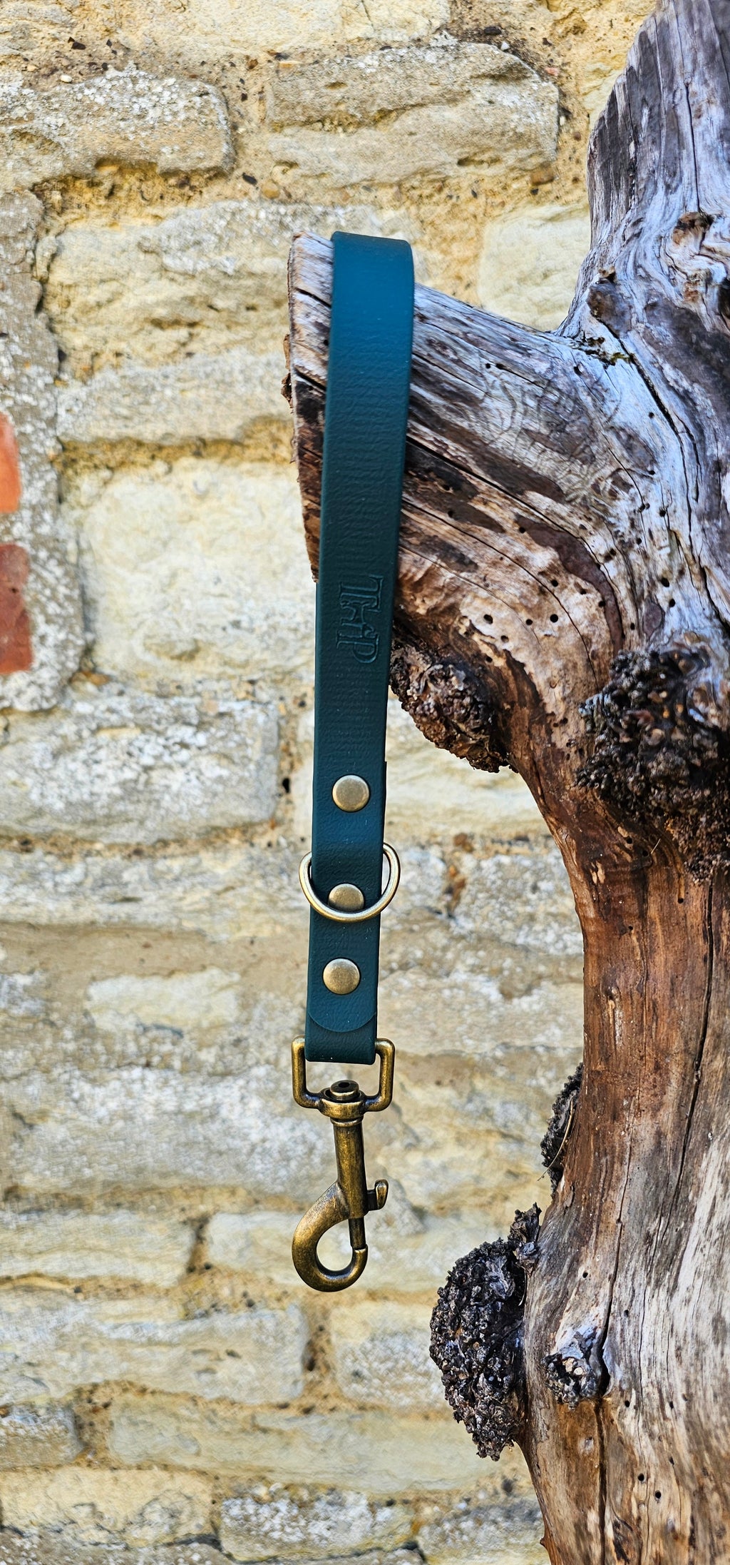 Dark Green - Waterproof BioThane® Short Dog Control Lead / Dog Traffic Handle