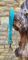Teal - Waterproof BioThane® Short Dog Control Lead / Dog Traffic Handle