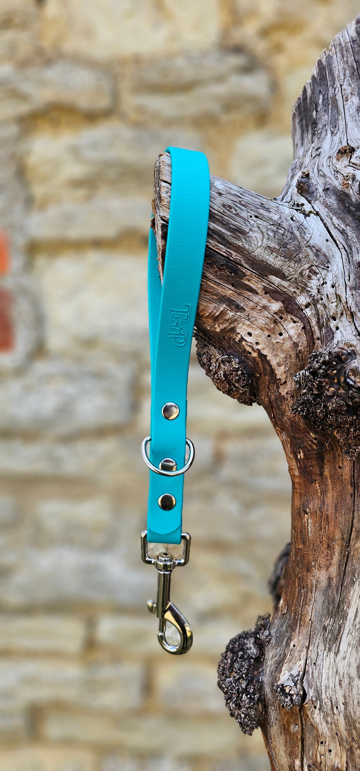 Teal - Waterproof BioThane® Short Dog Control Lead / Dog Traffic Handle
