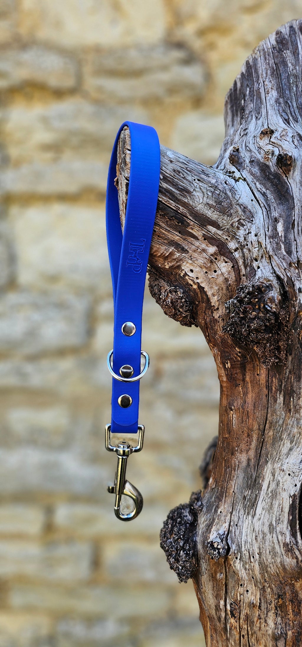 Royal Blue - Waterproof BioThane® Short Dog Control Lead / Dog Traffic Handle