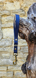 Navy - Waterproof BioThane® Short Dog Control Lead / Dog Traffic Handle