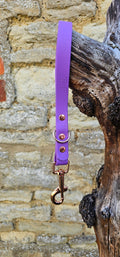 Amethyst - Waterproof BioThane® Short Dog Control Lead / Dog Traffic Handle