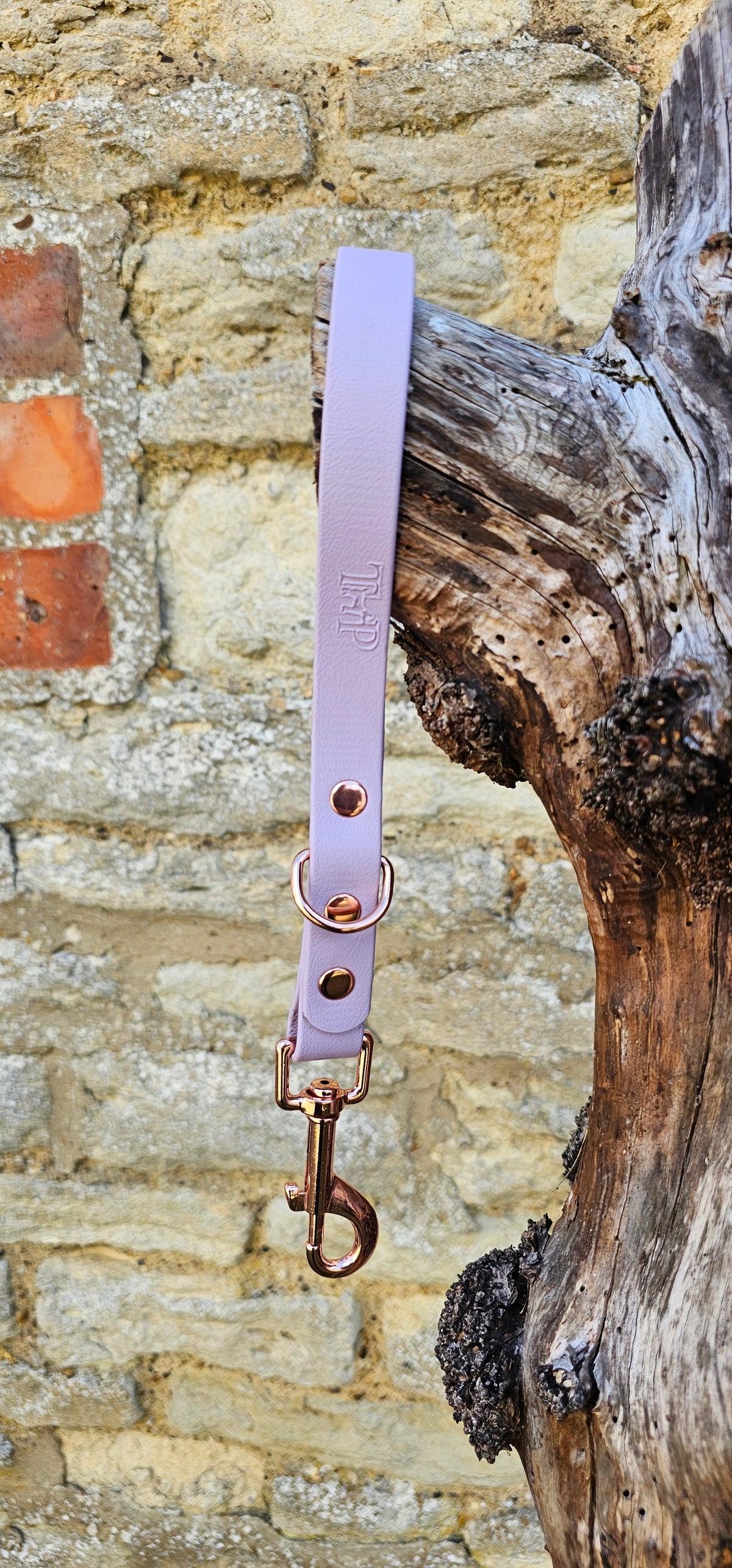 Lilac - Waterproof BioThane® Short Dog Control Lead / Dog Traffic Handle