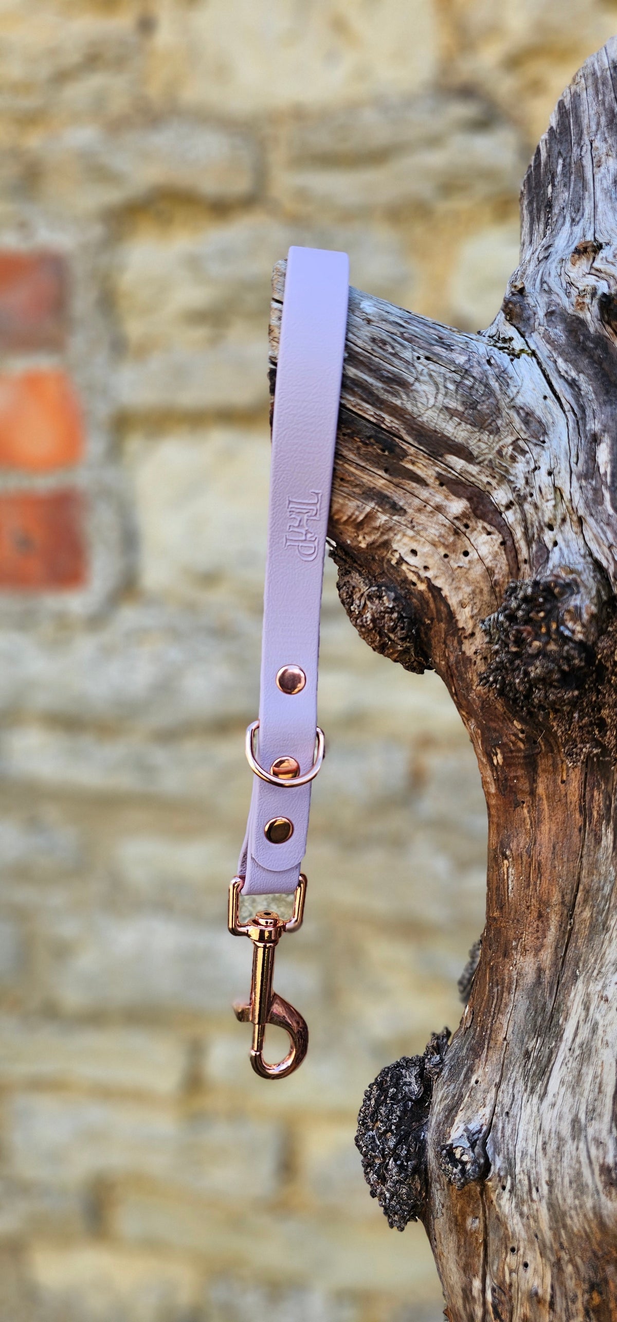 Lilac - Waterproof BioThane® Short Dog Control Lead / Dog Traffic Handle
