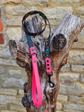 Neon Pink - Waterproof BioThane© Splatter Dog Lead - Neon Collection
