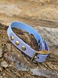 Pastel Blue & Grey - Waterproof BioThane© two-coloured Dog Collar