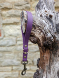 Aubergine - Waterproof BioThane® Short Dog Control Lead / Dog Traffic Handle