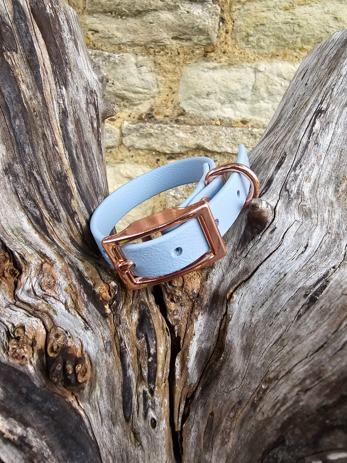 Pastel Blue - Waterproof BioThane© Dinky Dog Collar