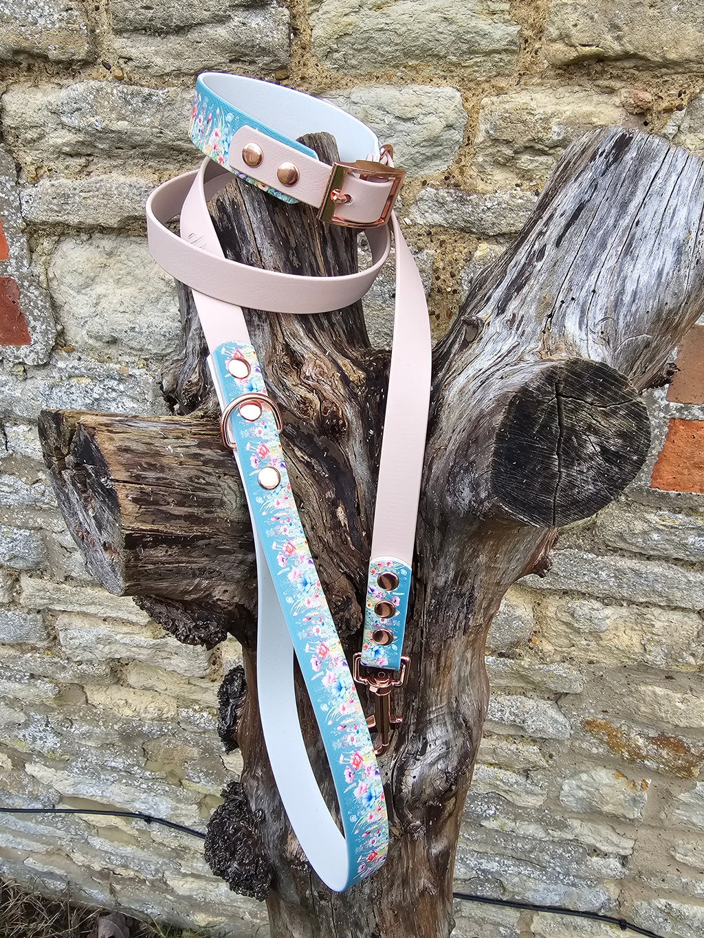 Cottage Garden - Printed Waterproof BioThane© Dog Lead