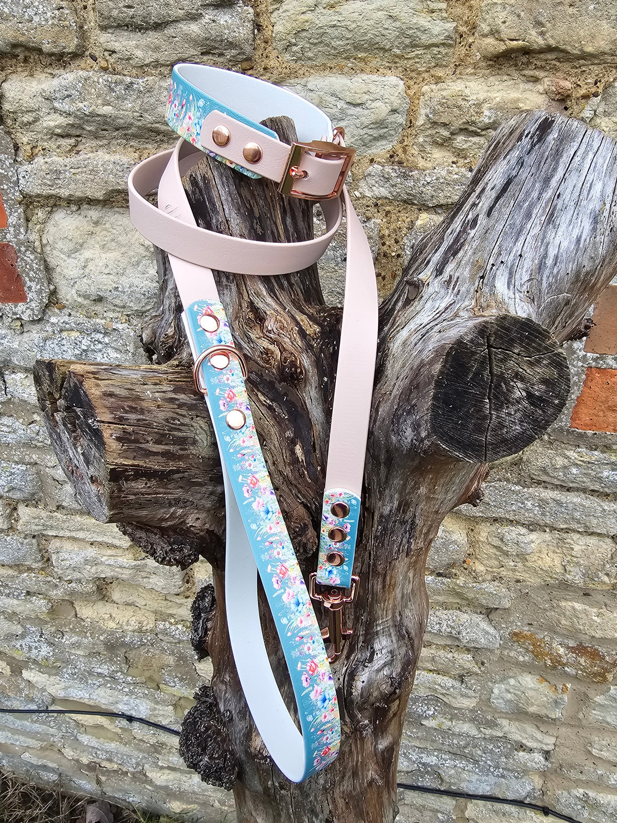 Cottage Garden - Printed Waterproof BioThane© Dog Lead