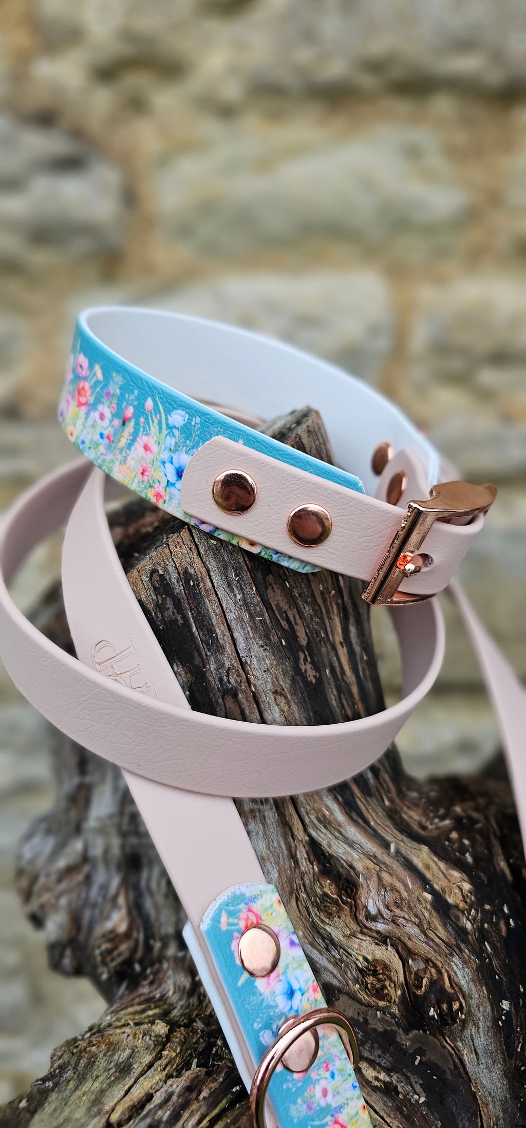 Cottage Garden - Printed Waterproof BioThane© Dog Collar