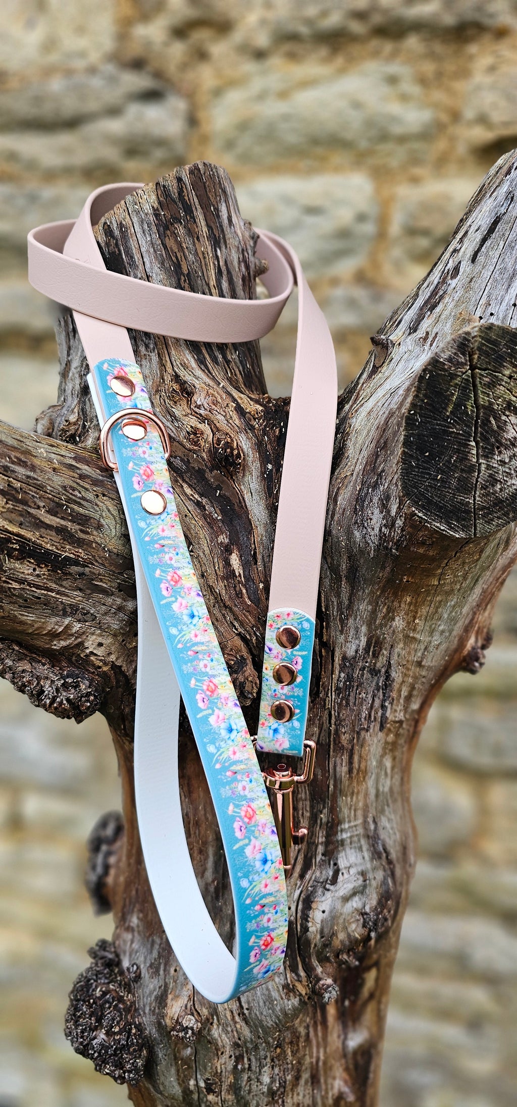 Cottage Garden - Printed Waterproof BioThane© Dog Lead
