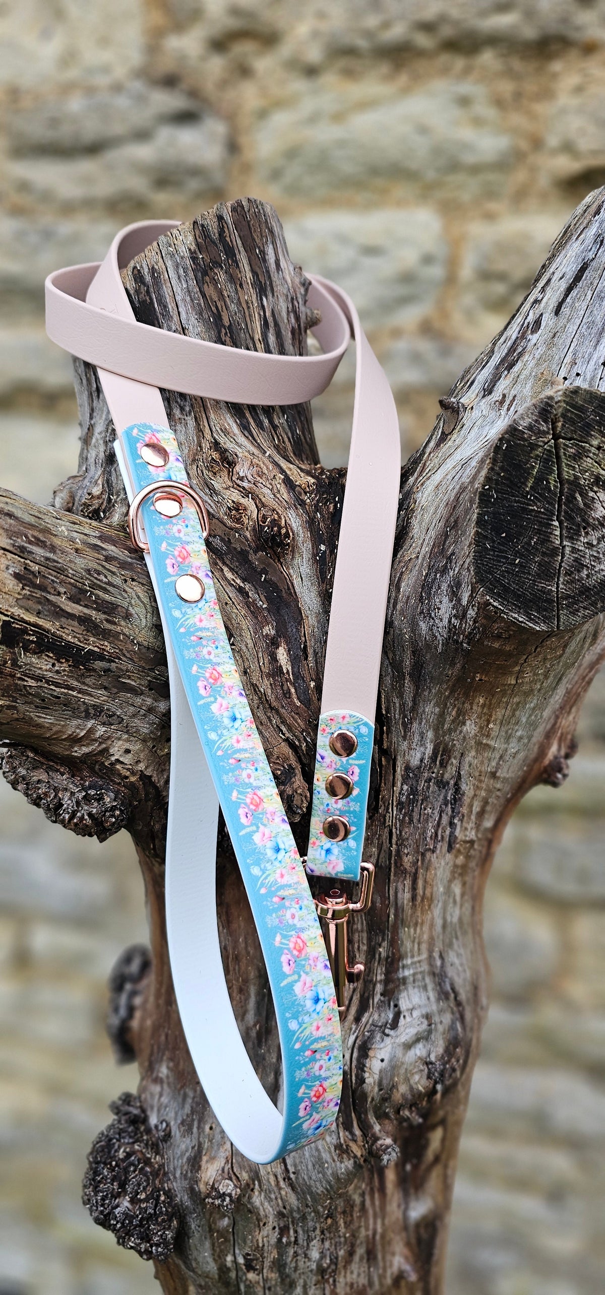 Cottage Garden - Printed Waterproof BioThane© Dog Lead