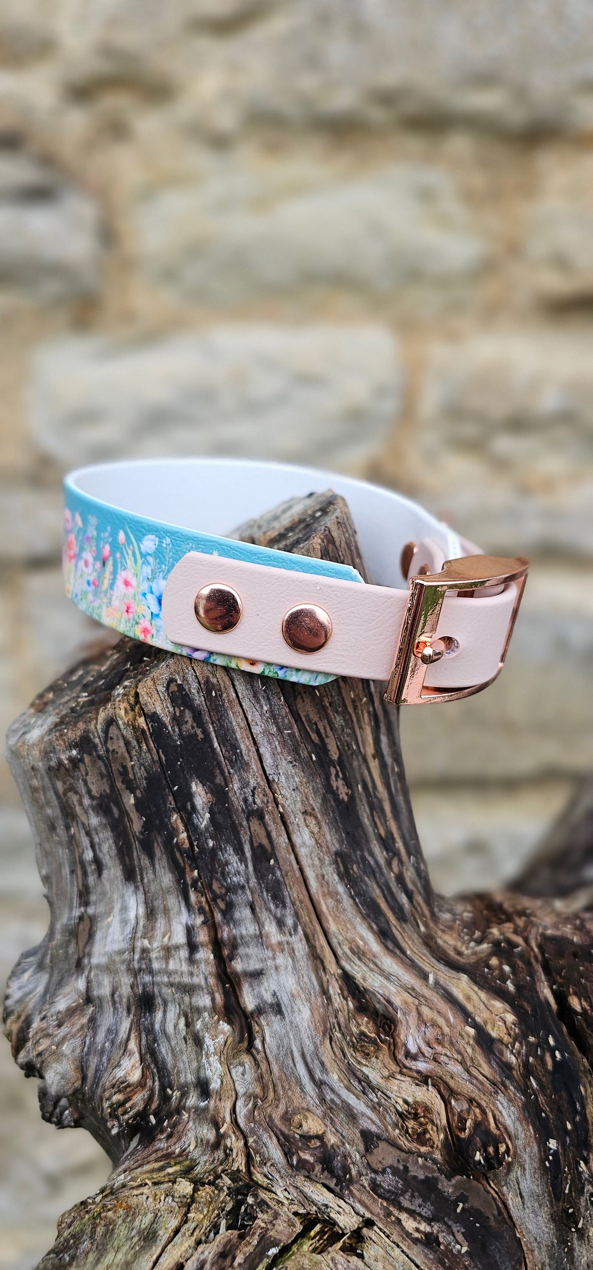 Cottage Garden - Printed Waterproof BioThane© Dog Collar