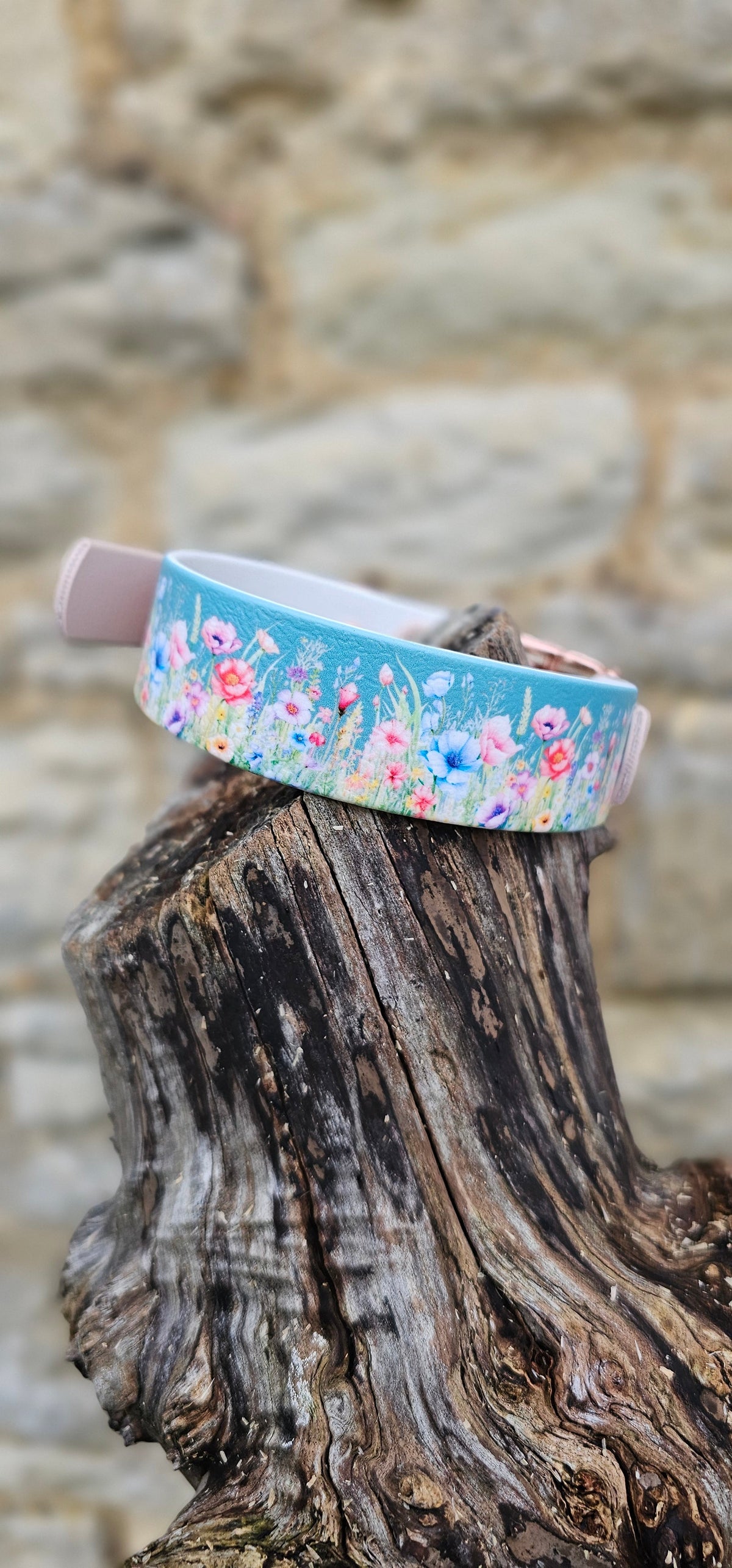 Cottage Garden - Printed Waterproof BioThane© Dog Collar