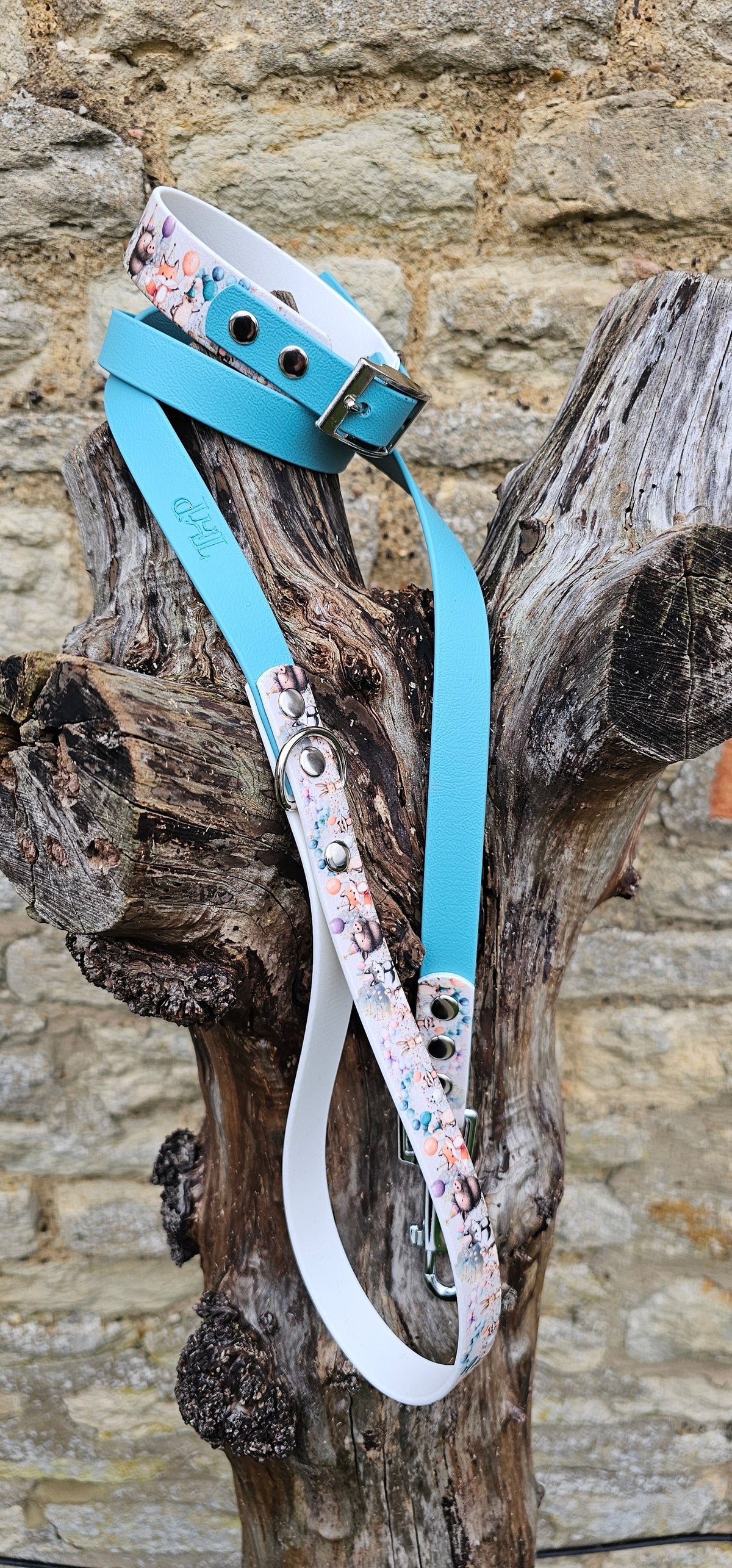 Woodland Party Boy - Printed Waterproof BioThane© Dog Lead
