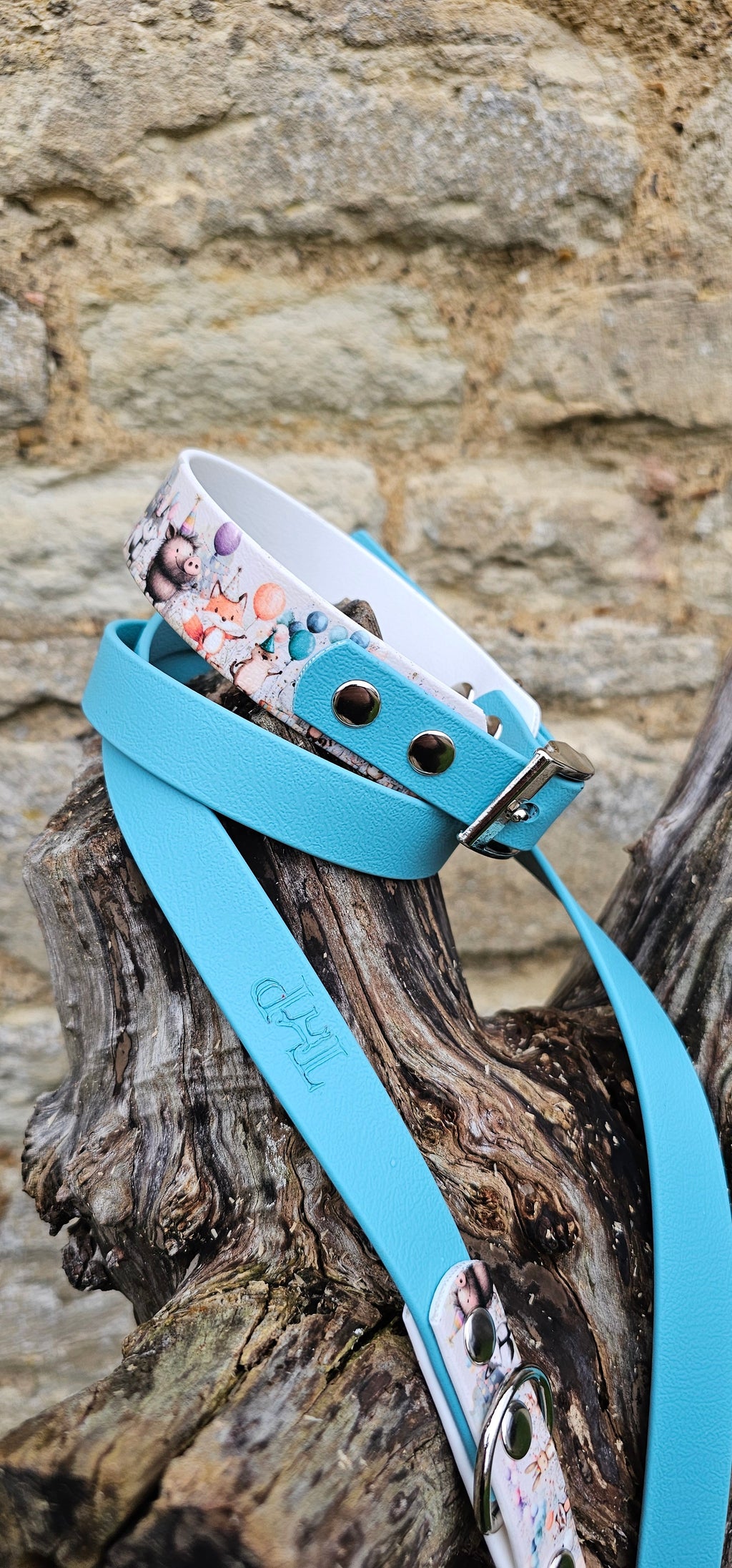 Woodland Party Boy - Printed Waterproof BioThane© Dog Collar