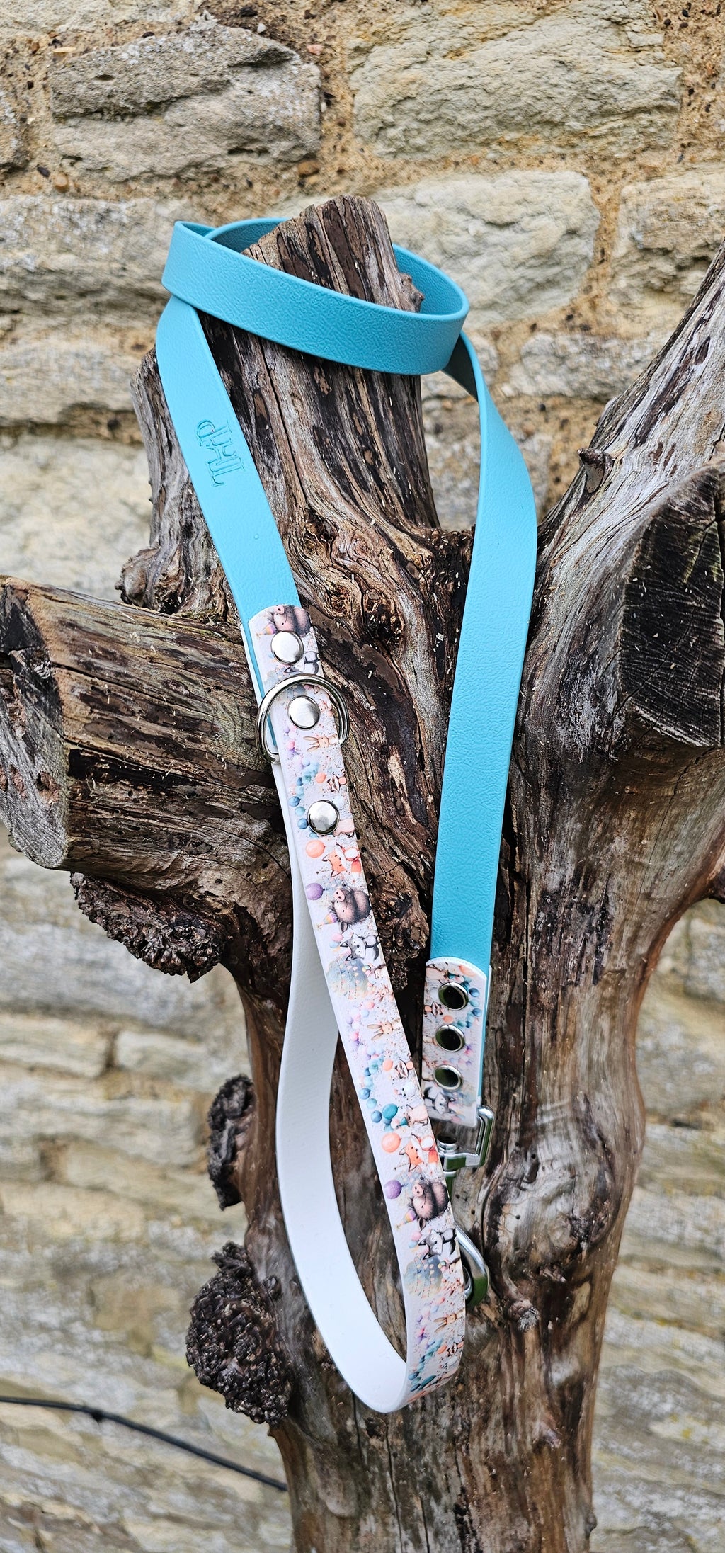 Woodland Party Boy - Printed Waterproof BioThane© Dog Lead