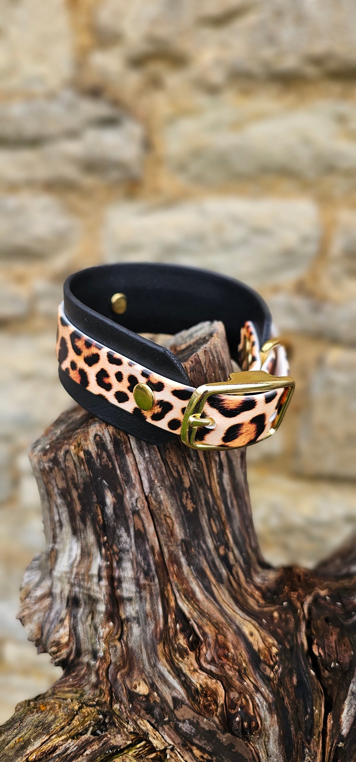 Urban Leopard - Statement Wrap Printed Waterproof BioThane© Dog Collar