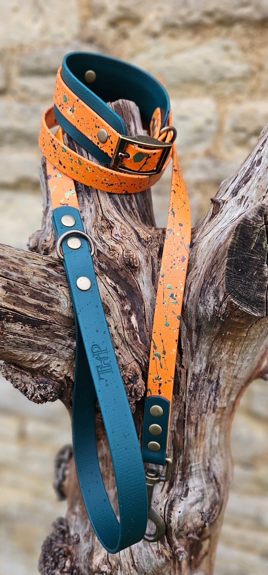 Forest Flame - Waterproof BioThane© Splatter Dog Lead