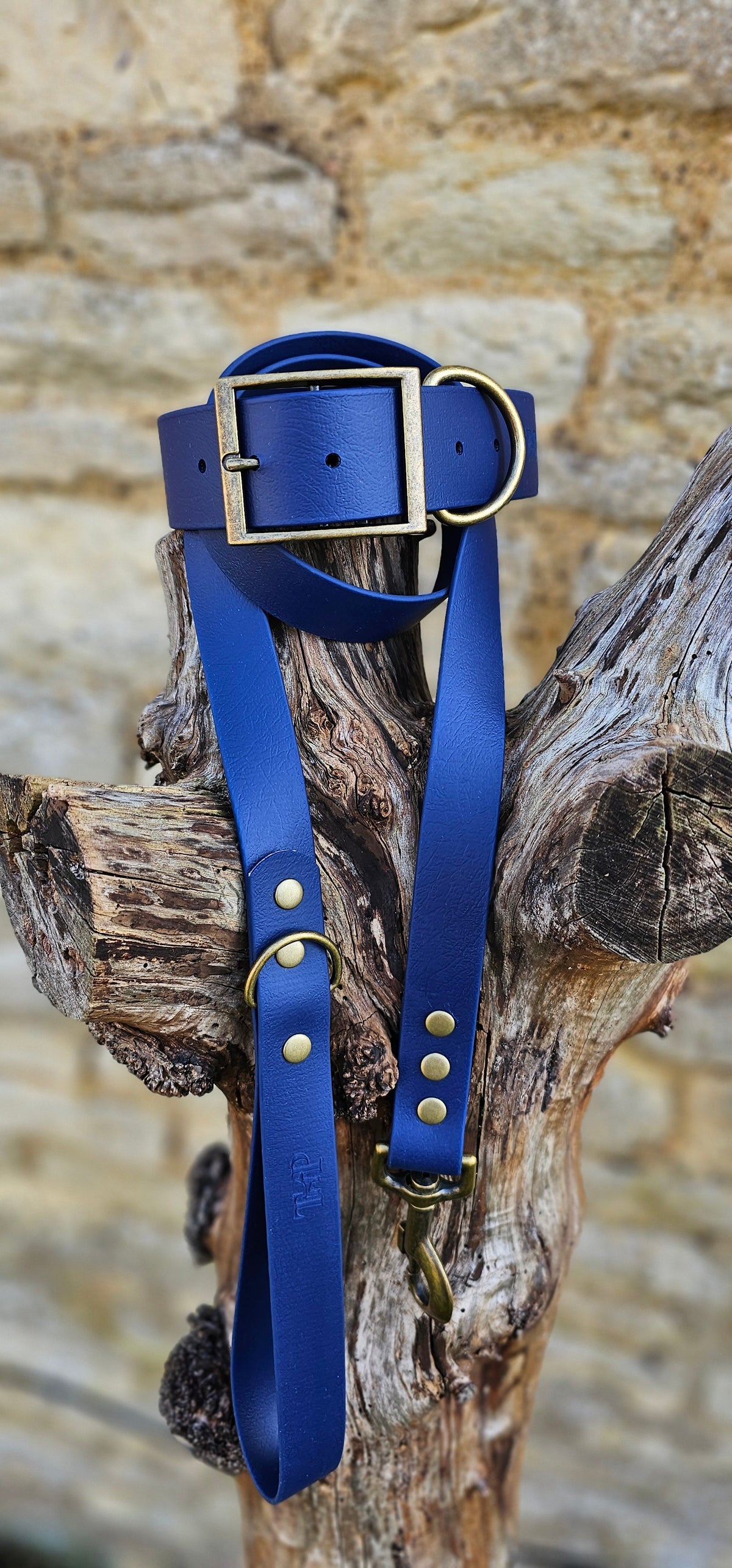 Navy - Mighty Paws Waterproof BioThane© Dog Collar