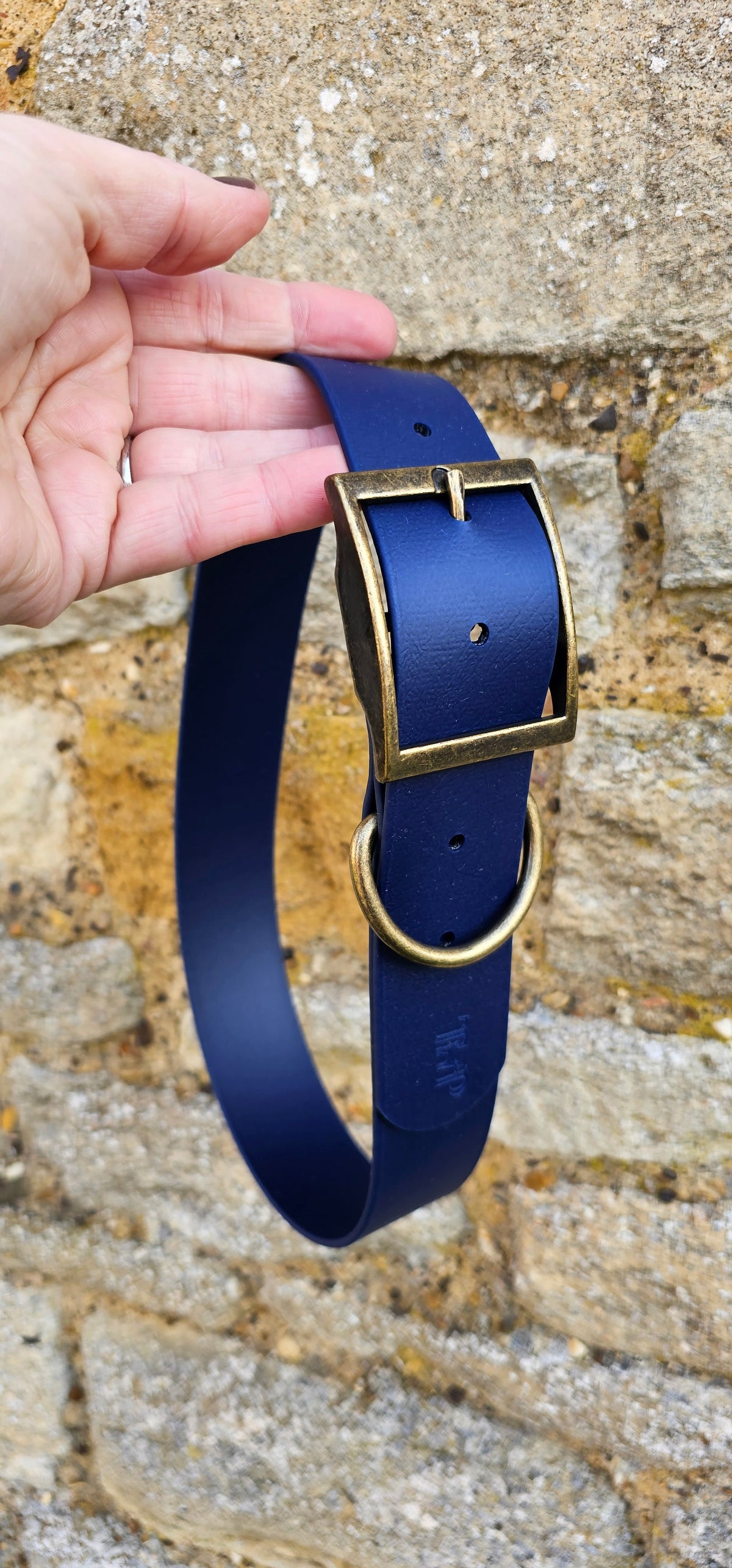 Navy - Mighty Paws Waterproof BioThane© Dog Collar