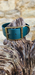 Dark Green - Mighty Paws Waterproof BioThane© Dog Collar