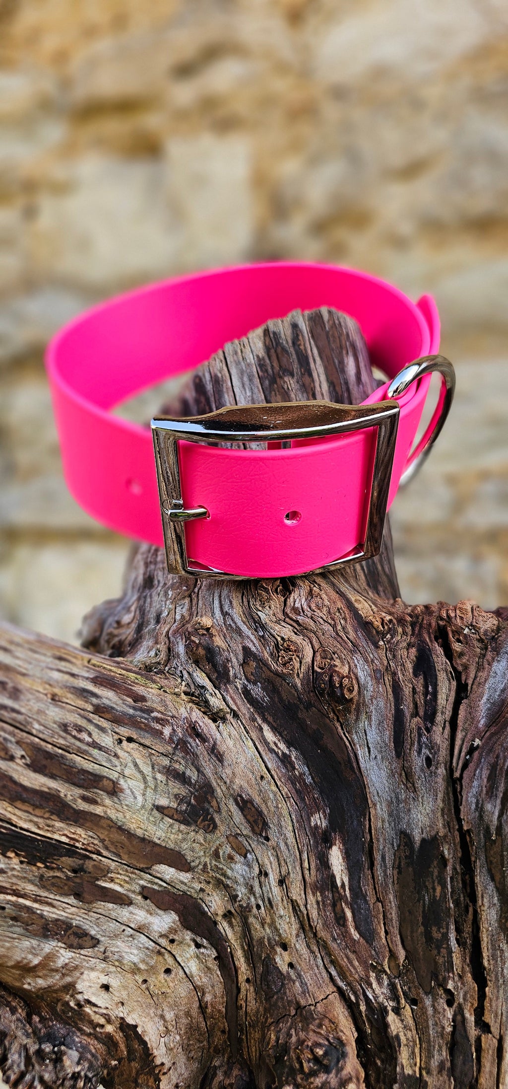 Passion Pink - Mighty Paws Waterproof BioThane© Dog Collar