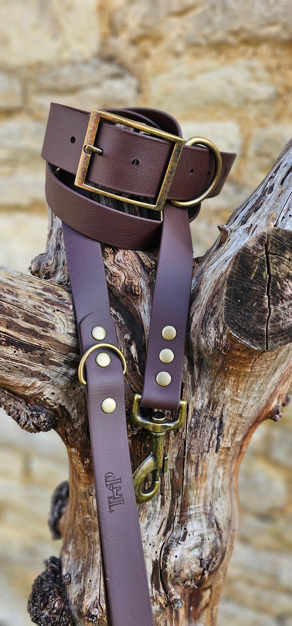 Dark Brown - Mighty Paws Waterproof BioThane© Dog Collar