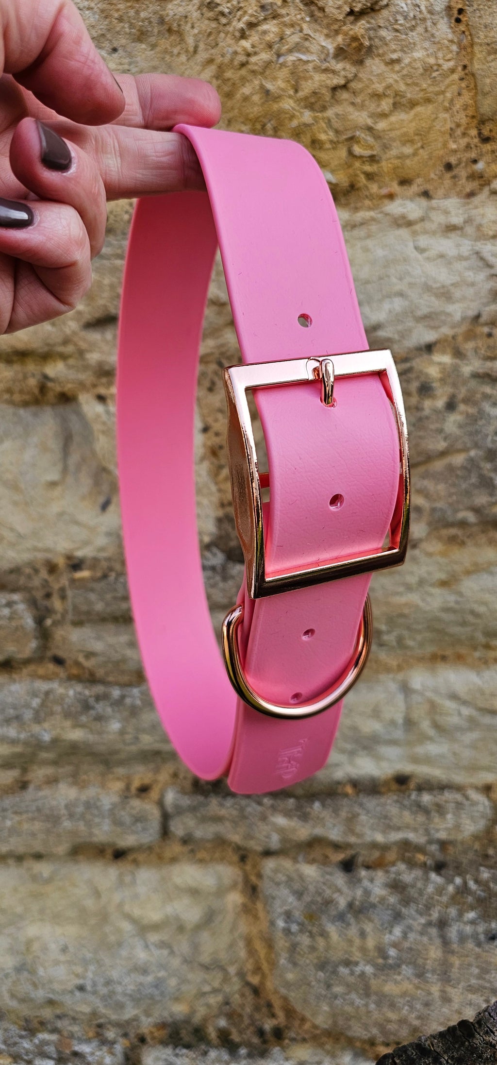 Baby Pink - Mighty Paws Waterproof BioThane© Dog Collar