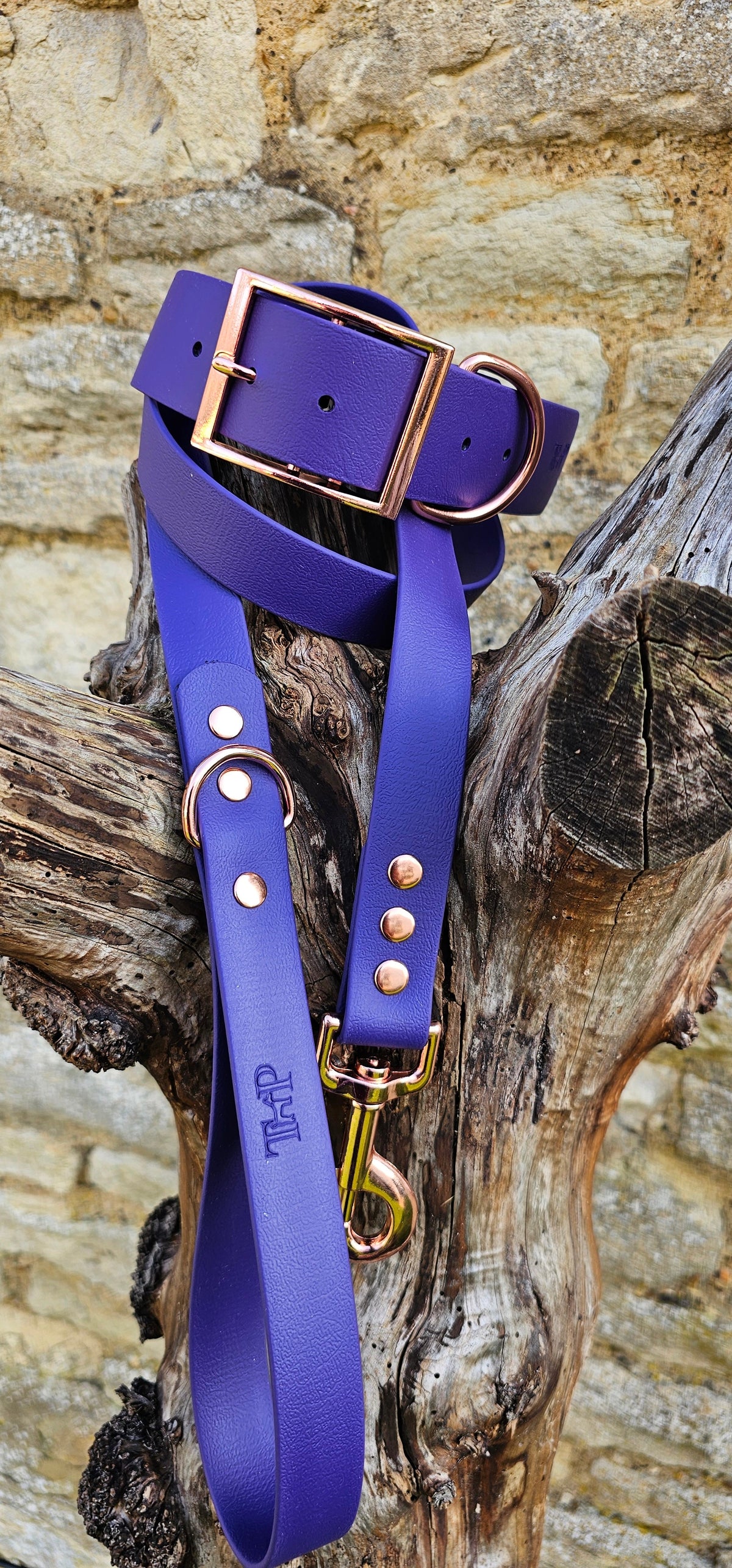 Purple - Mighty Paws Waterproof BioThane© Dog Collar