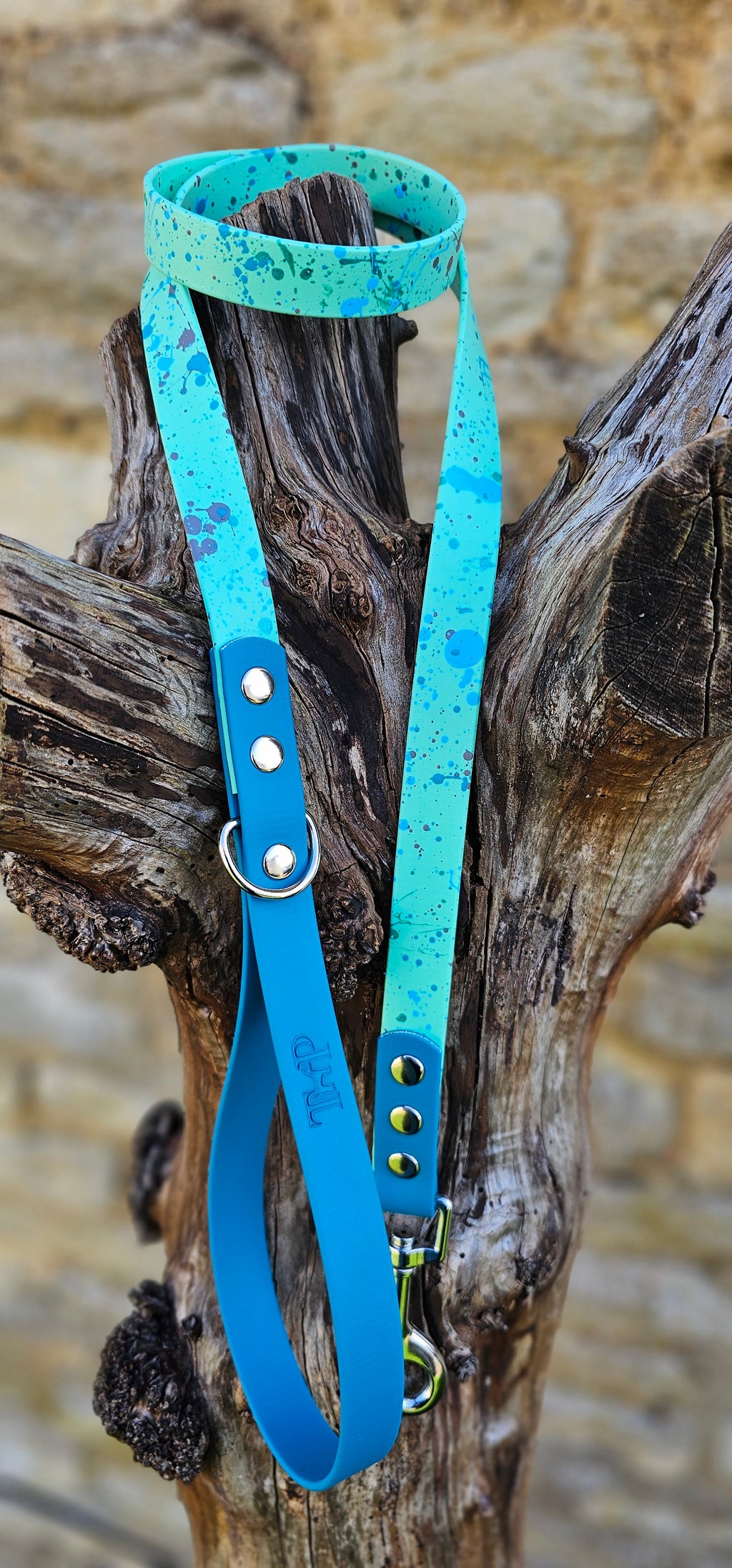 Sea Glass - Waterproof BioThane© Splatter Dog Lead