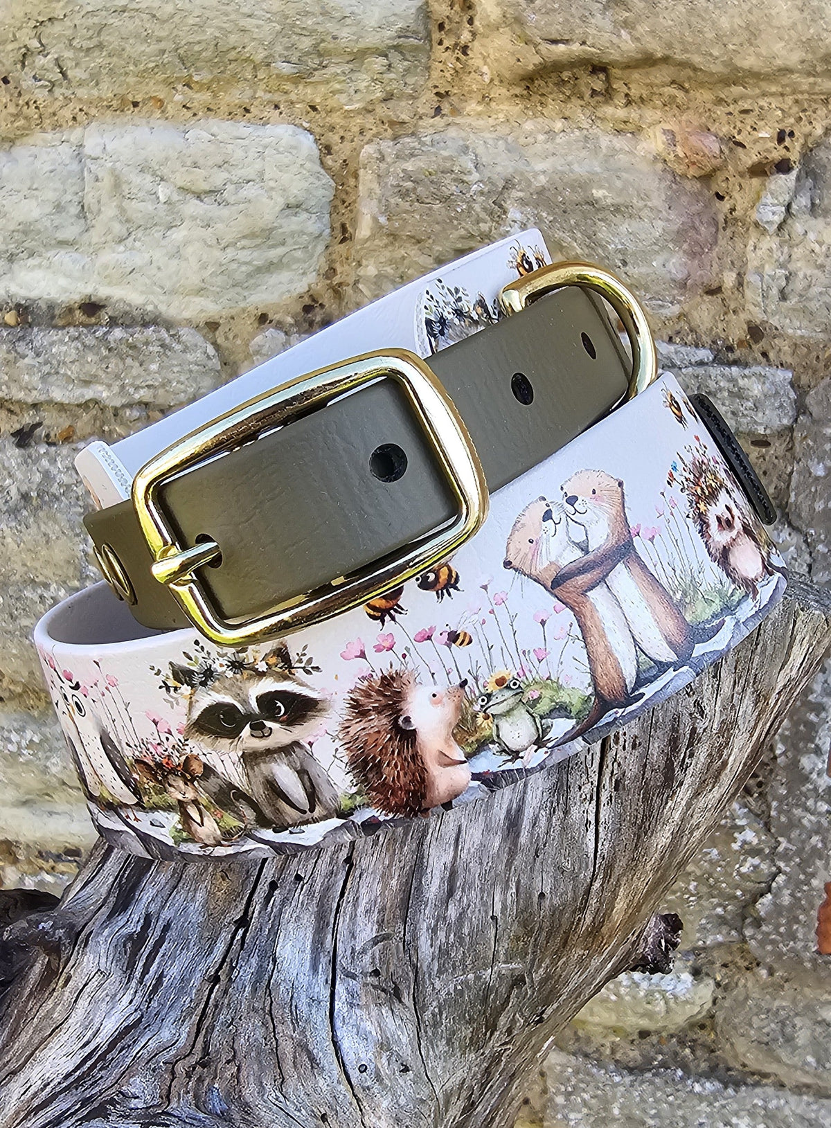 Little Wildlings – Waterproof BioThane® Sighthound Collar / wide-fit Dog Collar