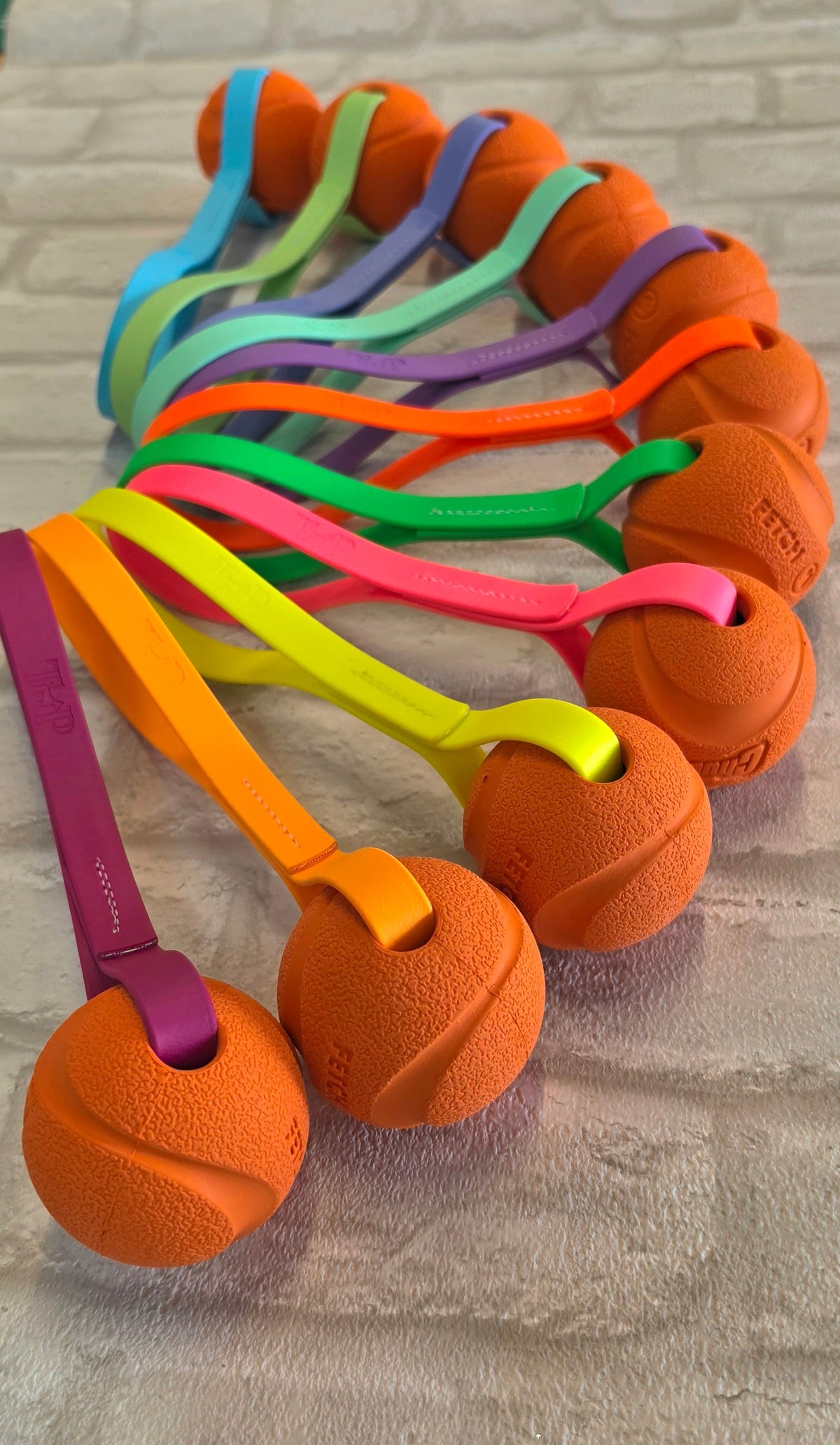Chuck-It® Ball on Waterproof BioThane® Tug & Launcher Toy