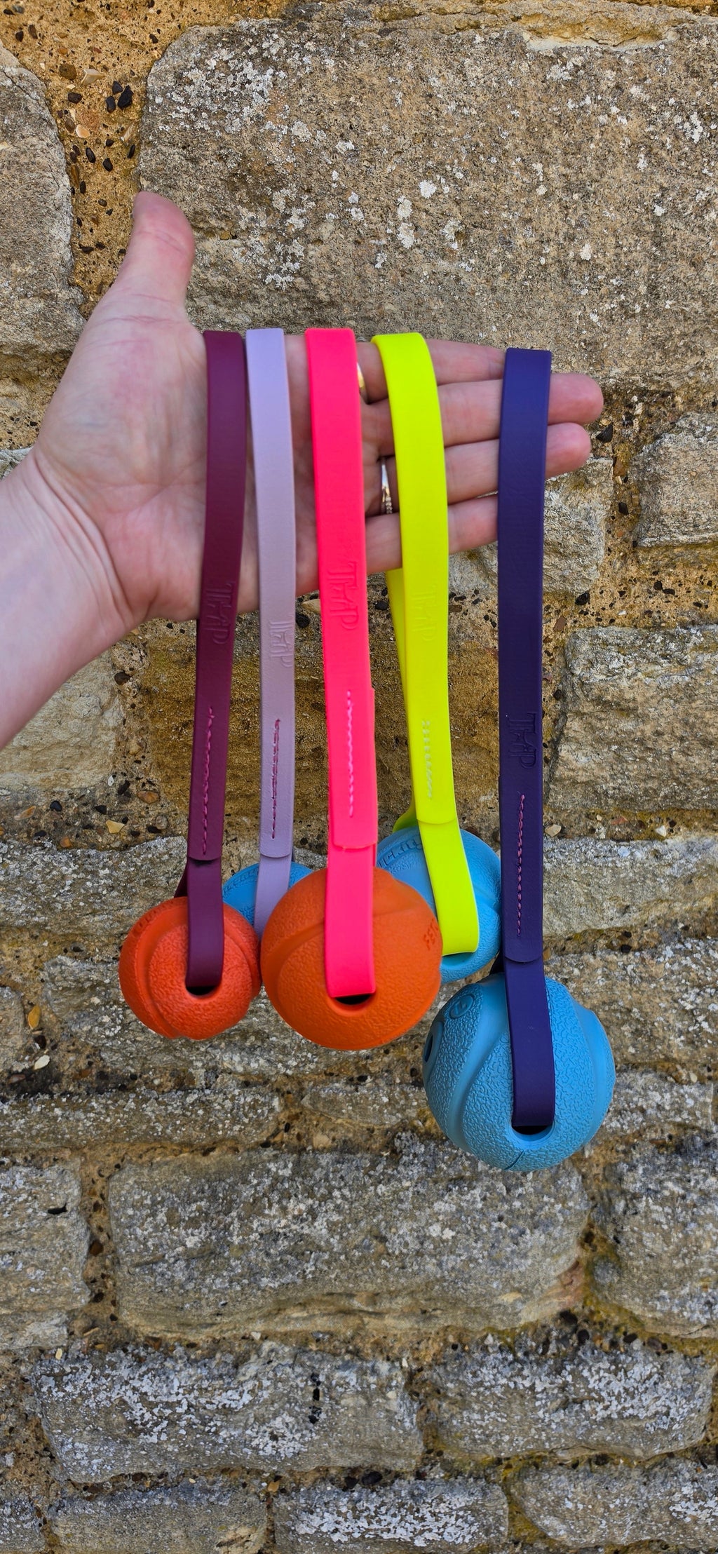 Chuck-It® Ball on Waterproof BioThane® Tug & Launcher Toy